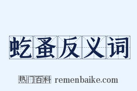 虼蚤反义词是什么意思的图片